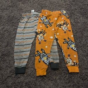 Source Unknown Kids Pajama Bottoms - Orange and Gray